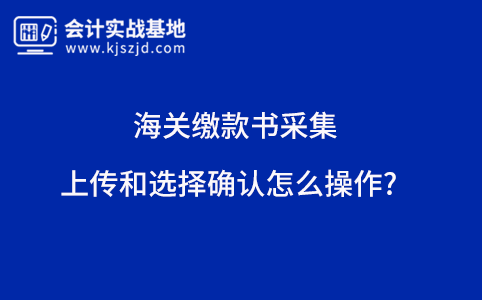 海关缴款书采集上传和选择确认怎么操作?
