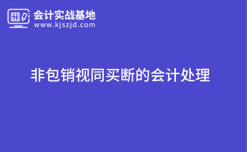 非包销视同买断的会计处理