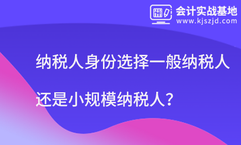 纳税人身份选择一般纳税人好还是小规模纳税人？