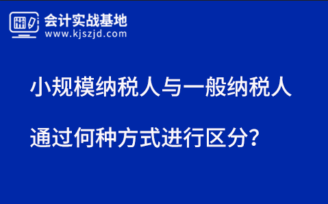 小规模纳税人与一般纳税人通过何种方式进行区分？