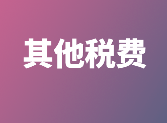 其他税费账务处理